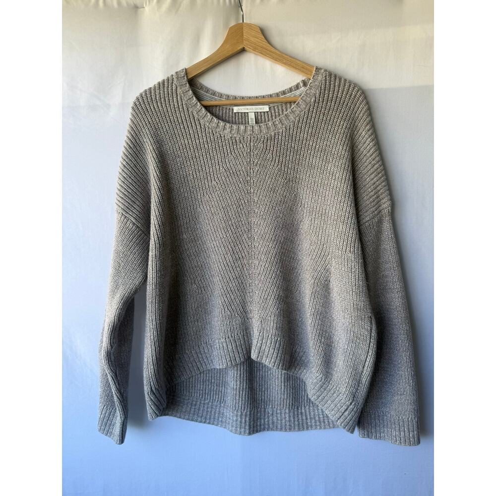 Victoria Secret Brown Grey Knit Sweater- Size M